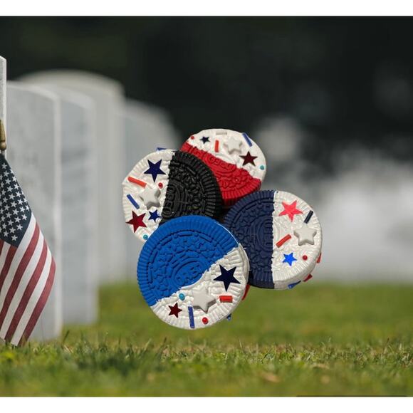 Sets of 4 Fake   cookies| Faux cookies | False  cookies patriotic - Picture 4 of 10